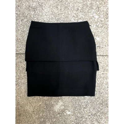 Pre-owned Givenchy Black Wool Skirt