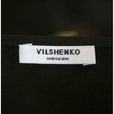 Pre-owned Vilshenko Silk Maxi Dress In Black