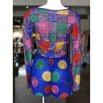 Pre-owned Versace Multicolour Silk Jumpsuit