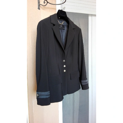 Pre-owned Elisabetta Franchi Black Synthetic Jacket