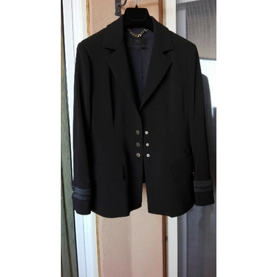 Pre-owned Elisabetta Franchi Black Synthetic Jacket