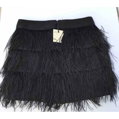 Pre-owned Milly Black Silk Skirt