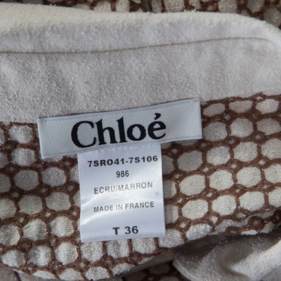 Pre-owned Chloé Beige Silk Dress