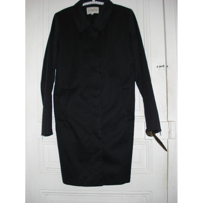 Pre-owned Claudie Pierlot Trench Coat In Black