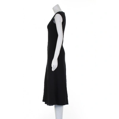 Pre-owned Amanda Wakeley Wool Dress In Black