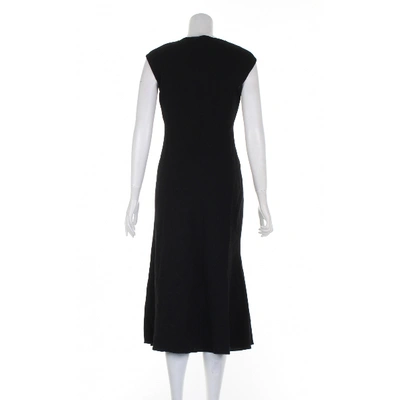 Pre-owned Amanda Wakeley Wool Dress In Black