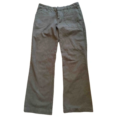 Pre-owned Zadig & Voltaire Large Pants In Khaki