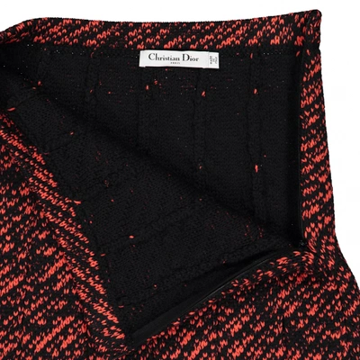 Pre-owned Dior Wool Mini Skirt In Red