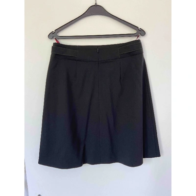 Pre-owned Hugo Boss Wool Mid-length Skirt In Black