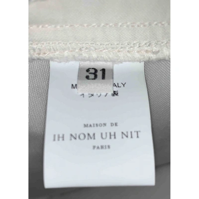 Pre-owned Ih Nom Uh Nit Straight Pants In White