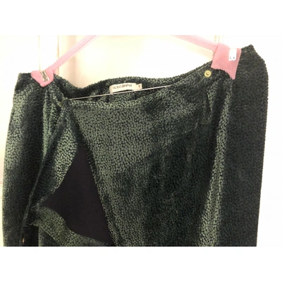 Pre-owned Roseanna Green Silk Skirt