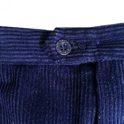 Pre-owned Fusalp Navy Cotton Trousers