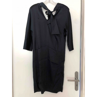 Pre-owned Pringle Of Scotland Mid-length Dress In Navy