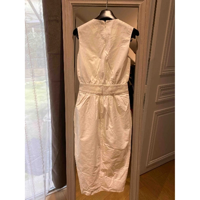 Pre-owned Saint Laurent Mid-length Dress In White