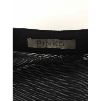 Pre-owned Pinko Black Leather Jacket