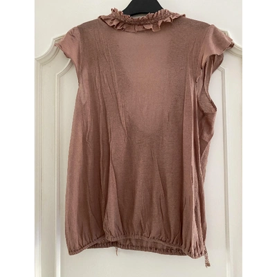 Pre-owned Vanessa Bruno Brown Cotton Top