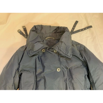 Pre-owned Ermanno Scervino Puffer In Navy
