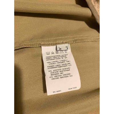 Pre-owned Pinko Camel Trench Coat