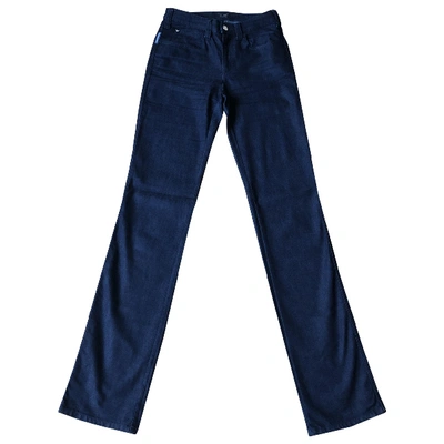 Pre-owned Armani Jeans Straight Jeans In Navy