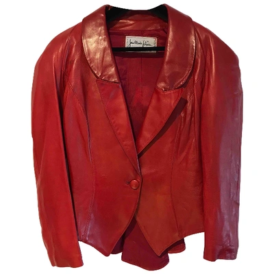 Pre-owned Jitrois Red Leather Jacket