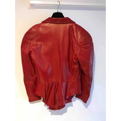 Pre-owned Jitrois Red Leather Jacket