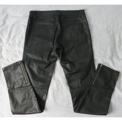 Pre-owned Gucci Straight Jeans In Black