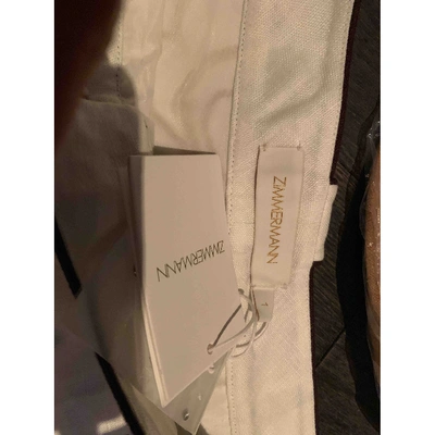 Pre-owned Zimmermann White Cotton Shorts