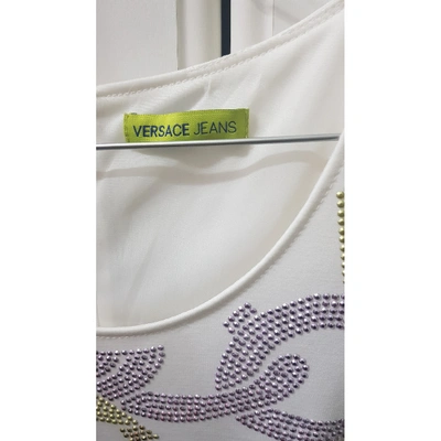 Pre-owned Versace Jeans White Cotton Dress