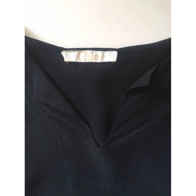 Pre-owned Chloé Silk Tunic In Black