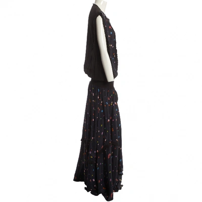 Pre-owned Preen Line Maxi Dress In Navy