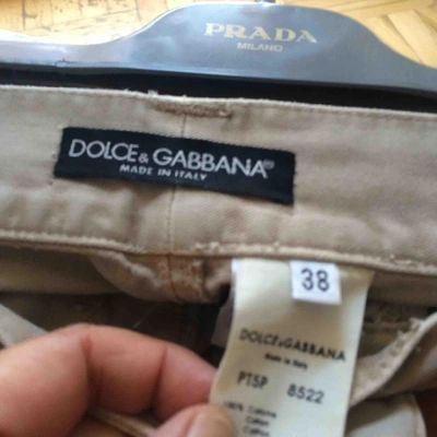 Pre-owned Dolce & Gabbana Short Pants In Beige