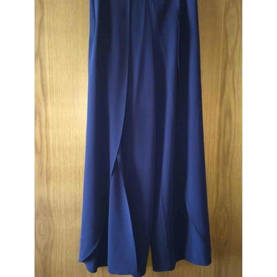 Pre-owned Alice And Olivia Large Pants In Blue