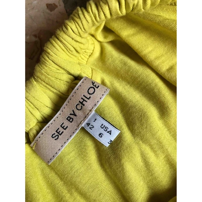 Pre-owned See By Chloé Yellow Cotton Dress