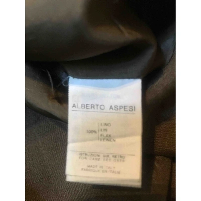 Pre-owned Aspesi Linen Jacket In Green