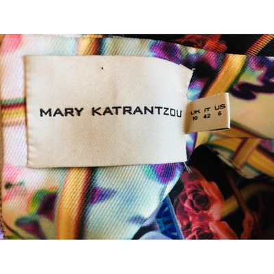 Pre-owned Mary Katrantzou Silk Mid-length Dress In Multicolour