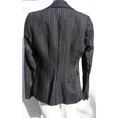 Pre-owned Pinko Wool Blazer In Grey