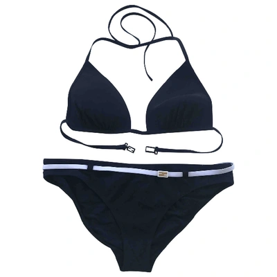 Pre-owned Fendi Two-piece Swimsuit In Black