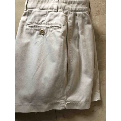 Pre-owned Aspesi Ecru Cotton Shorts