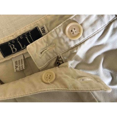 Pre-owned Aspesi Ecru Cotton Shorts