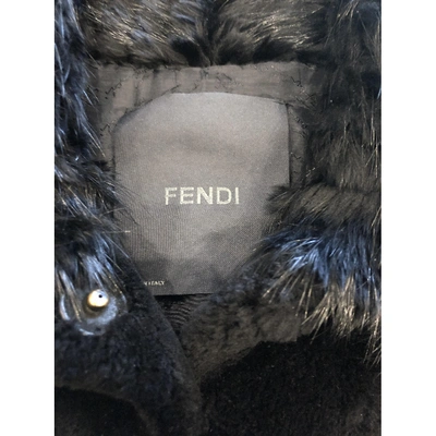 Pre-owned Fendi Black Mink Coat