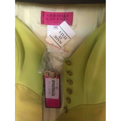 Pre-owned Christian Lacroix Gold Silk Jacket