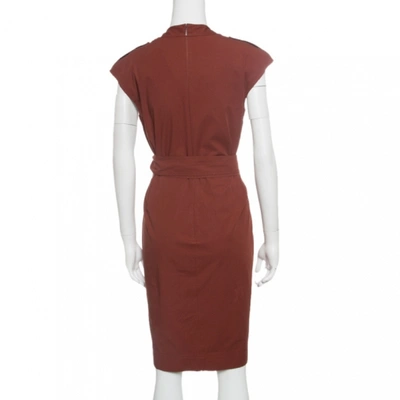 Pre-owned Gucci Brown Cotton Dress