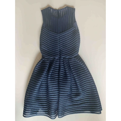 Pre-owned Maje Mini Dress In Blue