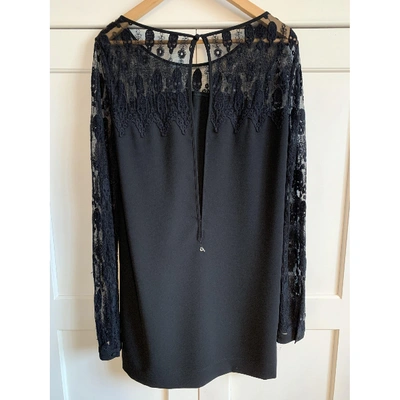 Pre-owned Cycle Mini Dress In Black