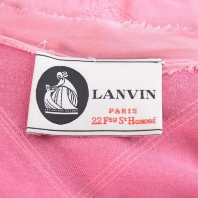 Pre-owned Lanvin Pink Silk Dress