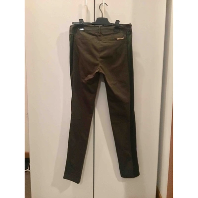 Pre-owned Roberto Cavalli Trousers In Green