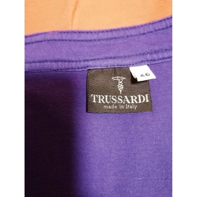 Pre-owned Trussardi Orange Cotton Dress