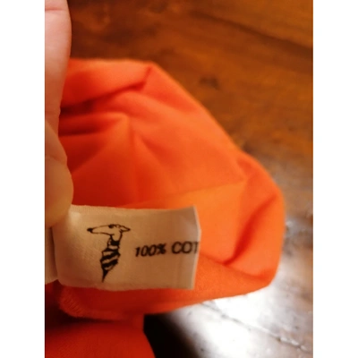 Pre-owned Trussardi Orange Cotton Dress