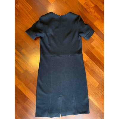 Pre-owned Etro Wool Mid-length Dress In Black