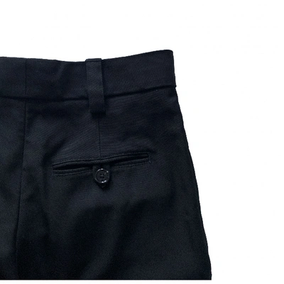 Pre-owned Acne Studios Black Wool Trousers